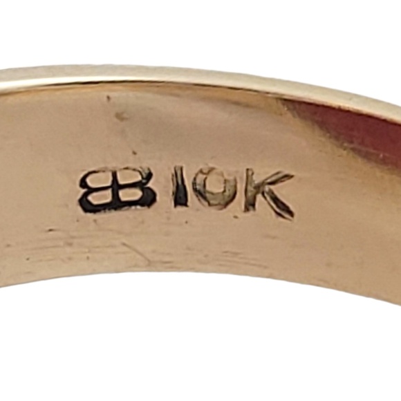 10K Yellow Gold Carnelian Roman Soldier Head Ring Size 7.5 #16181 - Picture 6 of 8